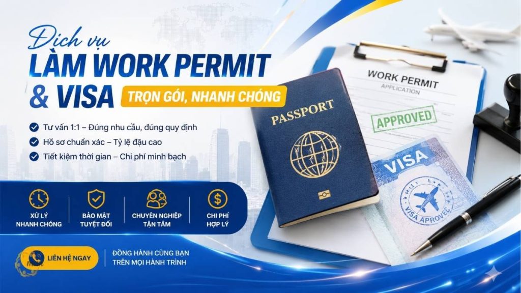 Dịch vụ làm Work Permit và Visa trọn gói, nhanh chóng