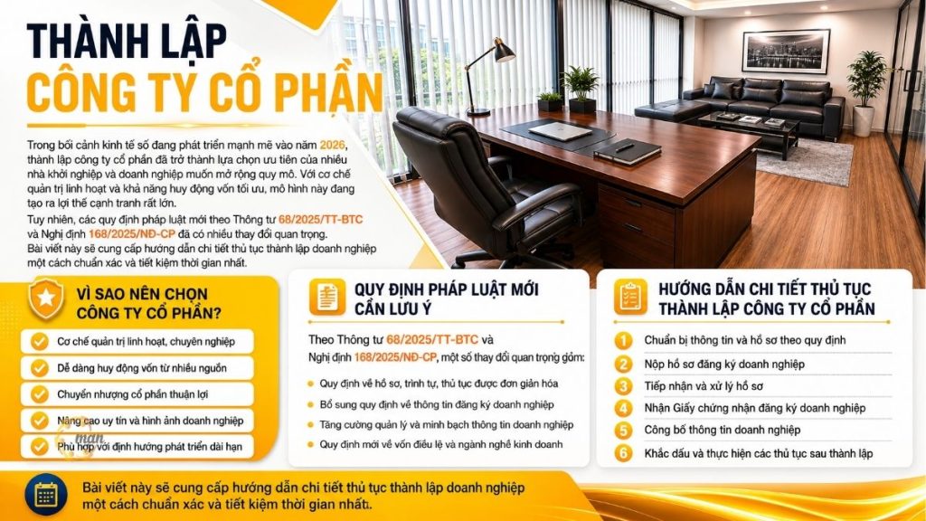 Dịch vụ thành lập công ty cổ phần