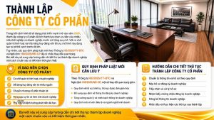 Dịch vụ thành lập công ty cổ phần