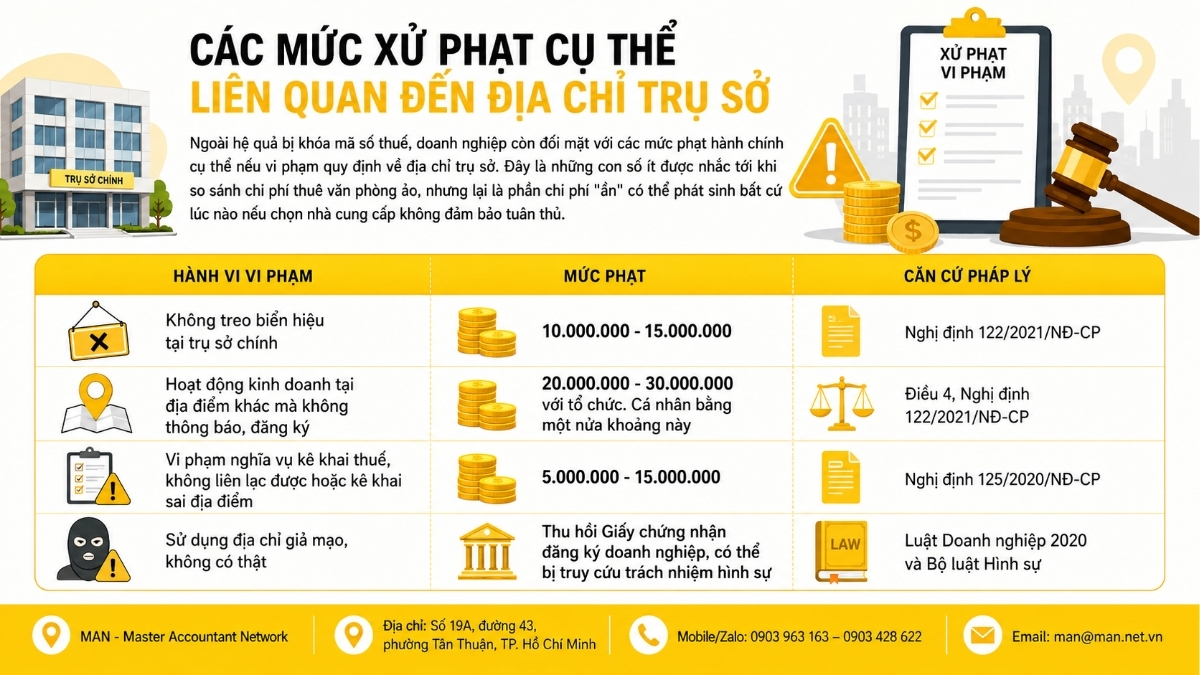 Chi phí thuê văn phòng ảo thấp từ các đơn vị không uy tín có thể khiến doanh nghiệp trả giá gì
