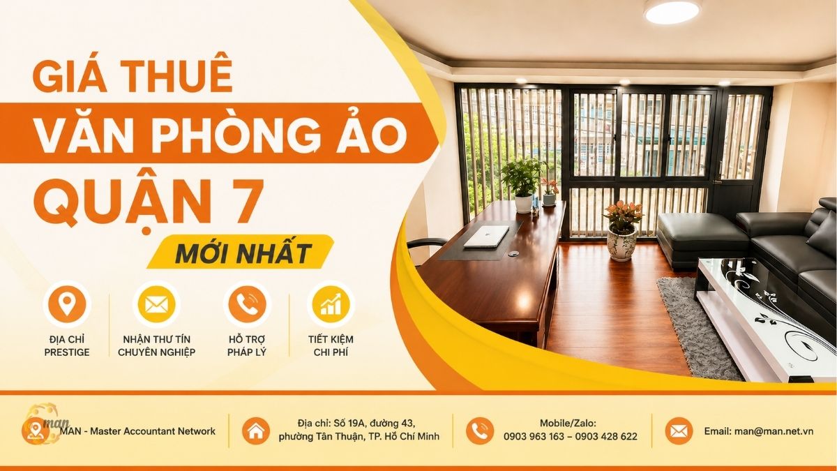Giá thuê văn phòng ảo quận 7 mới nhất