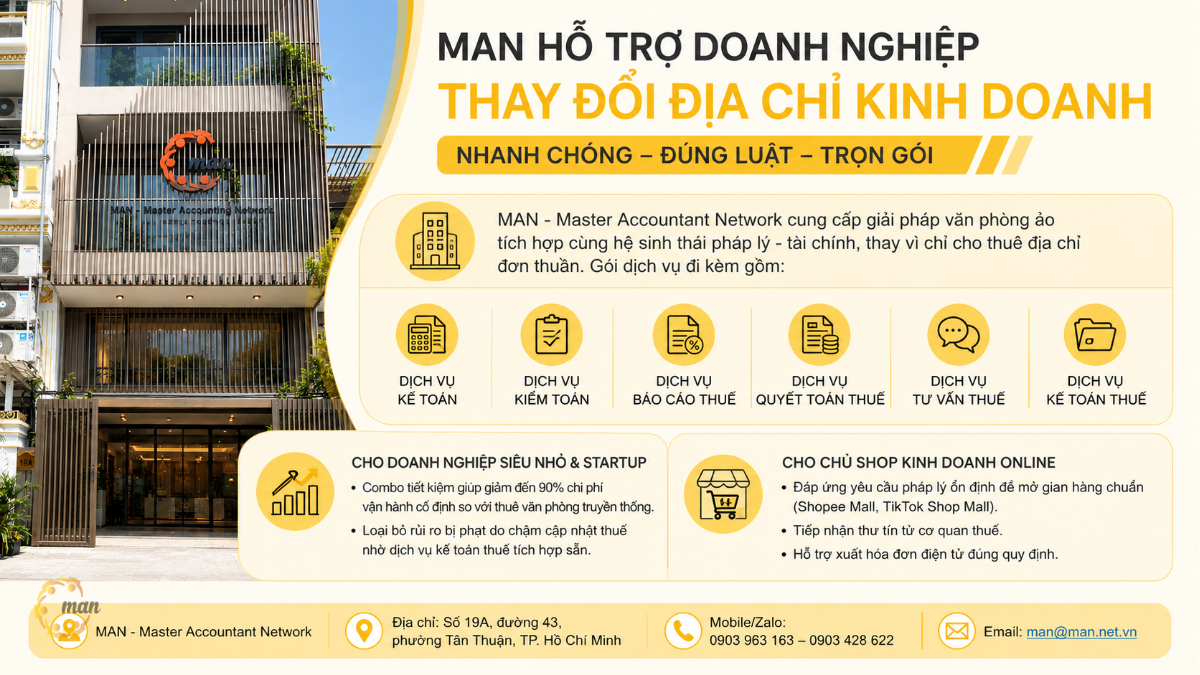 MAN hỗ trợ doanh nghiệp thay đổi địa chỉ kinh doanh như thế nào