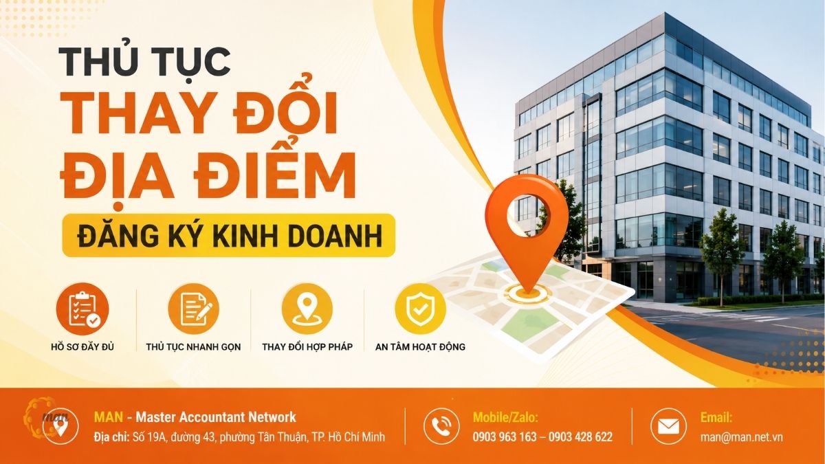 Thủ tục thay đổi địa điểm đăng ký kinh doanh