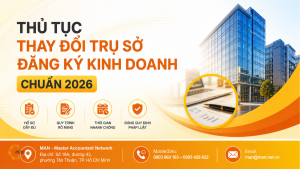 Thủ tục thay đổi trụ sở đăng ký kinh doanh chuẩn 2026